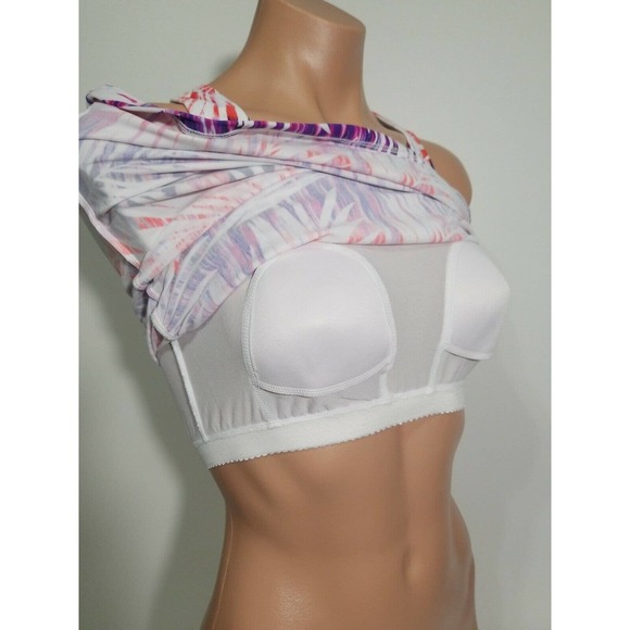 Go Gossip palm print racerback tankini top size S multi color - Picture 4 of 4